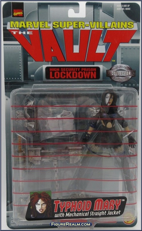 TYPHOID MARY WITH MECHANICAL STRAIGHT JACKET MARVEL SUPER VILLAINS THE VAULT 