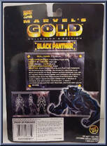 Black Panther from Marvel - Gold manufactured by Toy Biz [Back]