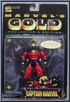 Captain Marvel from Marvel - Gold manufactured by Toy Biz [Front]
