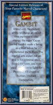 Gambit from Marvel - 12" Special Edition manufactured by Toy Biz [Back]