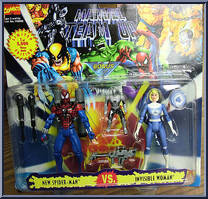 New Spider-Man / Invisible Woman from Marvel - Team-Up manufactured by Toy Biz [Front]