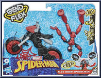Spider-Man (Flex Rider) from Marvel - Bend and Flex - Flex Riders manufactured by Hasbro [Front]