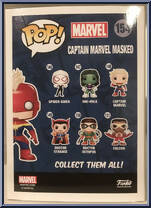 Captain Marvel (Masked) from Marvel - Marvel Universe Pop! manufactured by Funko [Back]