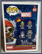 Rocket (Holiday) from Marvel - Marvel Universe Pop! manufactured by Funko [Back]