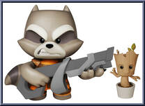 Rocket and Groot Action Figure