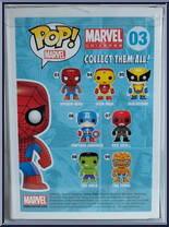 Spider-Man (Black / White) from Marvel - Marvel Universe Pop! manufactured by Funko [Back]