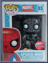 Spider-Man (Black / White) from Marvel - Marvel Universe Pop! manufactured by Funko [Front]