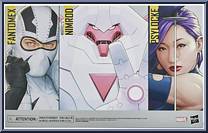 Psylocke / Nimrod / Fantomex  from Marvel Legends - 20th Anniversary X-Men - Exclusives manufactured by Hasbro [Back]