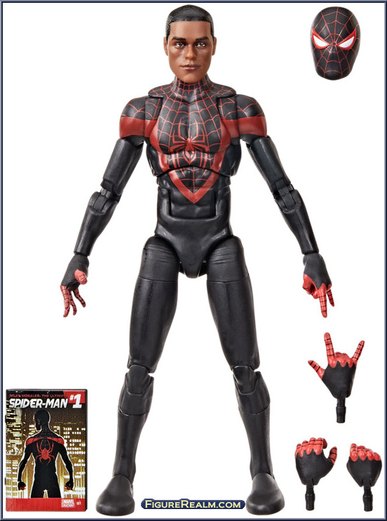 Comansi Action Figure Spider-Man Miles Morales - Da Ultimate Spider-Man - Altezza 12cm Circa - Giocattolo Per Bambini 3+ - 3