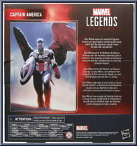 Captain America (Sam Wilson) from Marvel Legends - Infinite Series - Exclusives manufactured by Hasbro [Back]