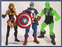 Ms. Marvel / Captain America / Radioactive Man Action Figure