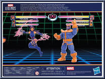 Psylocke vs Thanos from Marvel Legends - Infinite Series - Gamerverse manufactured by Hasbro [Back]