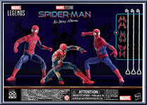 Spider-Man No Way Home 3-Pack from Marvel Legends - Infinite Series - Exclusives manufactured by Hasbro [Back]