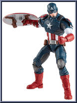 Captain America from Marvel Legends Series - 12" Scale manufactured by Hasbro [Loose]