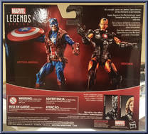 Captain America & Iron Man from Marvel Legends Series - Exclusives manufactured by Hasbro [Back]