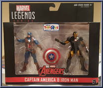 Captain America & Iron Man from Marvel Legends Series - Exclusives manufactured by Hasbro [Front]