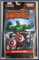 Shield-Wielding Heroes from Marvel Legends Series - Comic Packs manufactured by Hasbro [Front]