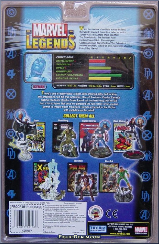 marvel legends iceman toy biz