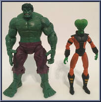 Hulk (Closed Mouth) vs Leader (Brain Head)