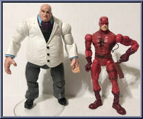 Kingpin (White Jacket) vs Daredevil (Masked)