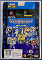 Psylocke from Marvel Legends - Series 14 - Mojo Series manufactured by Toy Biz [Back]