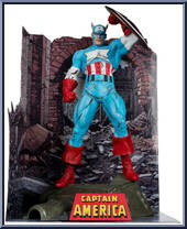 Captain America (Amazing Spider-Man #323) from Marvel - Posed Figures manufactured by McFarlane [Loose]
