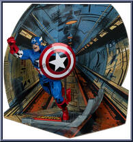 Captain America (Captain America #100) from Marvel - Posed Figures manufactured by McFarlane [Loose]