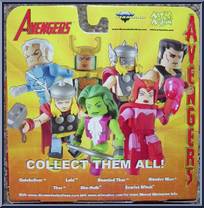 Scarlet Witch / Quicksilver from Marvel Minimates - Wave 16 - Avengers manufactured by Diamond Select [Back]