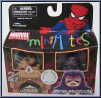 Lockjaw / Betsy Braddock from Marvel Minimates - Toys R Us 2-Packs - Wave  7 manufactured by Diamond Select [Front]