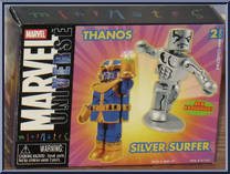 Thanos / Silver Surfer (Action Figure Xpress) from Marvel Minimates - Exclusives manufactured by Diamond Select [Front]