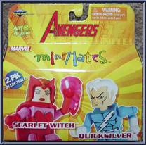 Scarlet Witch / Quicksilver from Marvel Minimates - Wave 16 - Avengers manufactured by Diamond Select [Front]