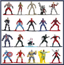 20-Pack from Marvel - Nano MetalFigs - Basic Series manufactured by Jada Toys [Loose]