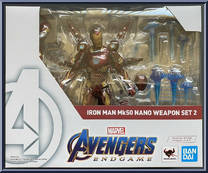Iron Man Mk50 Nano Weapon Set 2 from Marvel - S.H. Figuarts - Avengers Endgame manufactured by Bandai [Front]