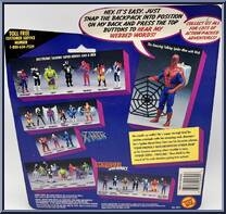 Spider-Man from Marvel - Super Heroes - Electronic "Talks" manufactured by Toy Biz [Back]