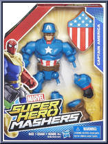 Captain America (WW2) from Marvel Super Hero Mashers - Basic Series manufactured by Hasbro [Front]