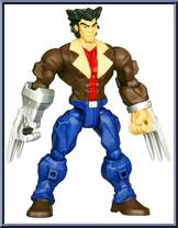 Wolverine (Brown Costume) from Marvel Super Hero Mashers - Basic Series manufactured by Hasbro [Loose]