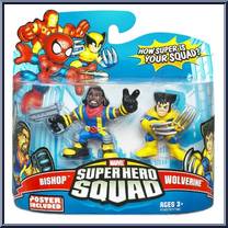 Bishop & Wolverine (Jim Lee) from Marvel Super Hero Squad - Series 15 manufactured by Hasbro [Front]
