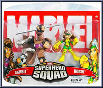 Gambit & Rogue from Marvel Super Hero Squad - Series  6 manufactured by Hasbro [Front]