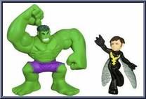 Hulk & Wasp from Marvel Super Hero Squad - Series  2 manufactured by Hasbro [Loose]