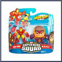 Iron Man (Neo Classic) & Modok from Marvel Super Hero Squad - Series 18 manufactured by Hasbro [Front]