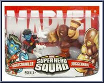 Nightcrawler & Juggernaut from Marvel Super Hero Squad - Series  4 manufactured by Hasbro [Front]