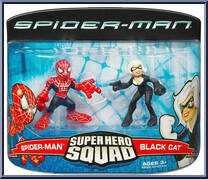 Spider-Man & Black Cat from Marvel Super Hero Squad - Spider-Man Series 4 manufactured by Hasbro [Front]