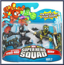 Spider-Man (Black Costume) & Ronin Action Figure