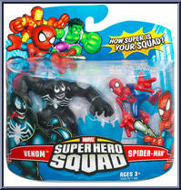 Venom & Spider-Man from Marvel Super Hero Squad - Series  8 manufactured by Hasbro [Front]