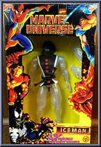 Iceman (Ninja Hood) from Marvel Universe - 10" Scale - Series  6 manufactured by Toy Biz [Front]
