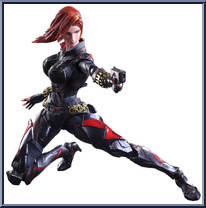 Black Widow from Marvel Universe - Basic Series manufactured by Play Arts Kai [Loose]
