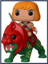 He-Man on Battle Cat from Masters of the Universe - Pop! Rides manufactured by Funko [Loose]