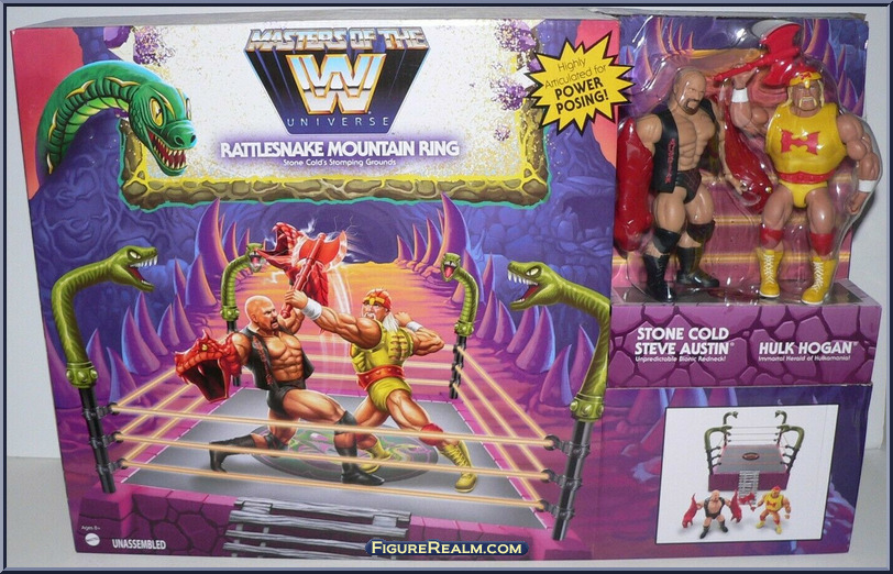 Details about   MOTU Masters of the WWE Universe Rattlesnake Mountain Ring Retro Action Figures 