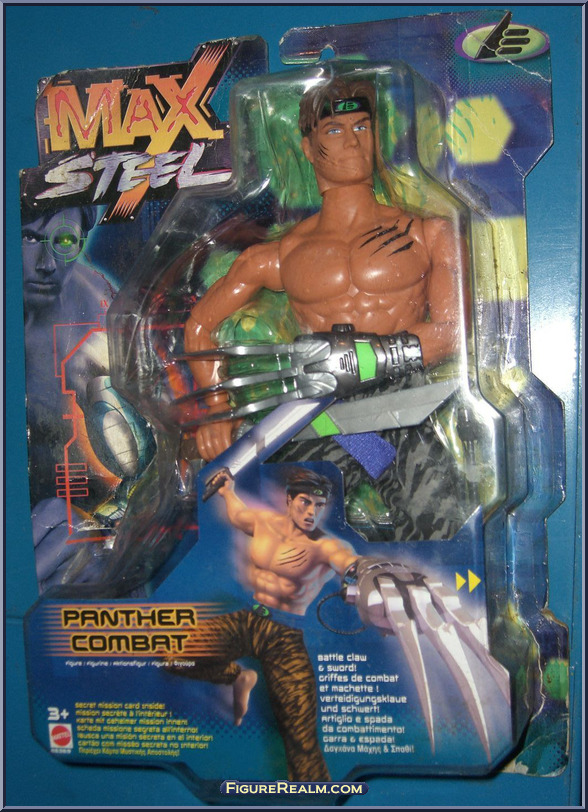 Panther Combat - Max Steel - 2000 Basic - Mattel Action Figure Panther Combat - Max Steel - 2000 Basic - Mattel Action Figure