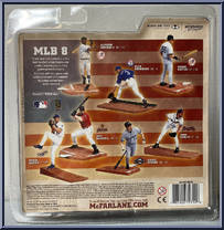 Alex Rodriguez (Blue Jersey) from McFarlane's Sports Picks - MLB - Series  8 manufactured by McFarlane [Back]